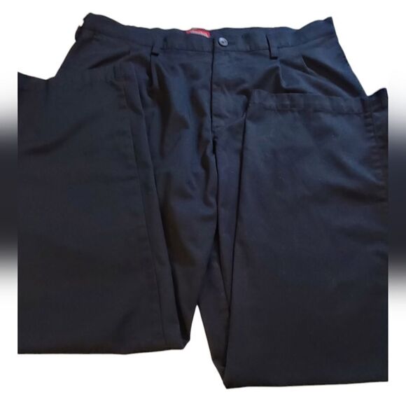 Merona Slacks Men's Black Pleated Tailored Classic sz 38/32 - Picture 7 of 13